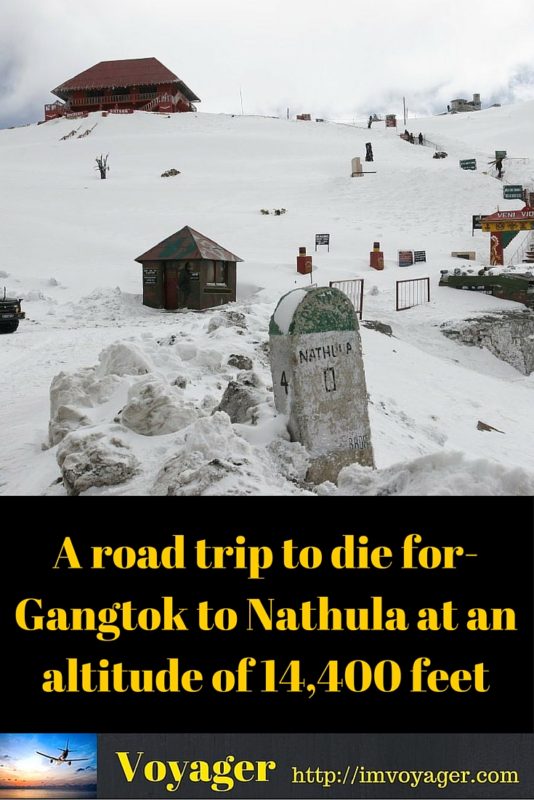 A road trip fromGangtok to Nathula at an altitude of 14,400 feet