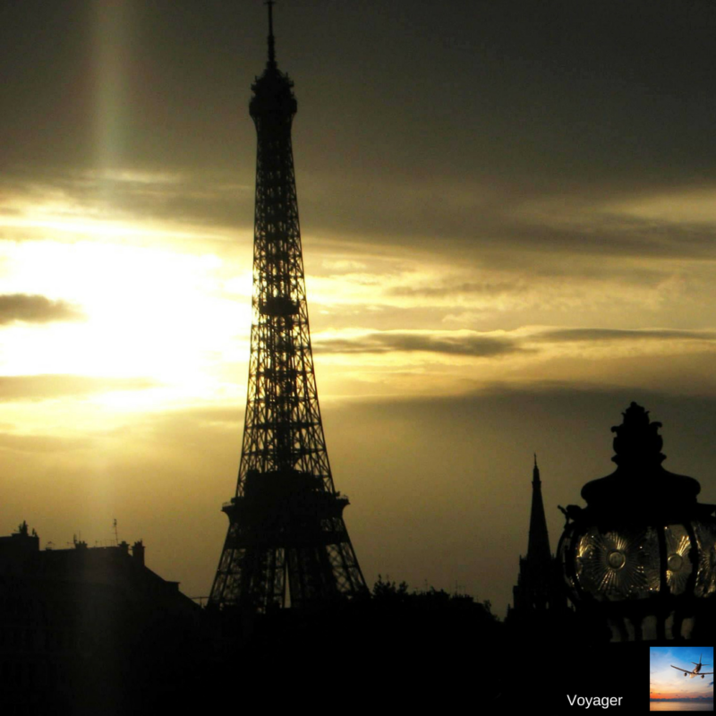 Sunset at the Eiffel Tower