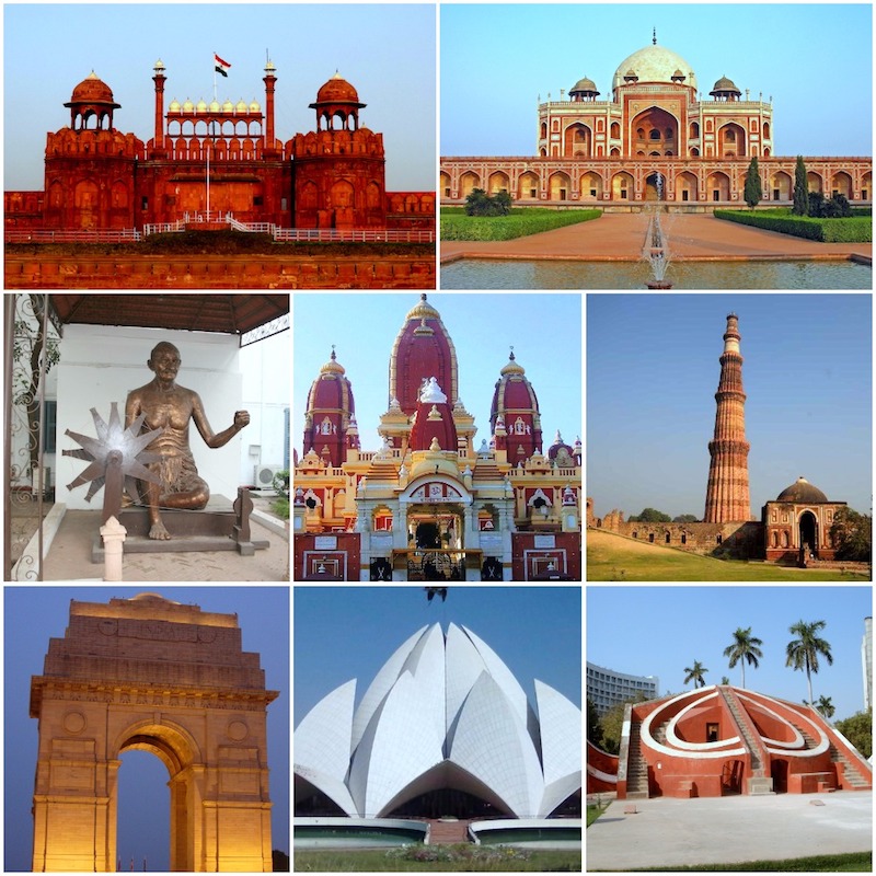 delhi tourist places collage