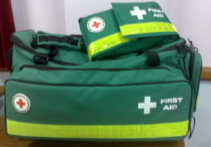 Carry a first-aid kit and essential medicines