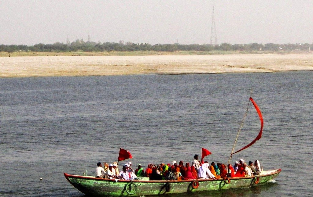 Boat on the Ganga in Varanasi