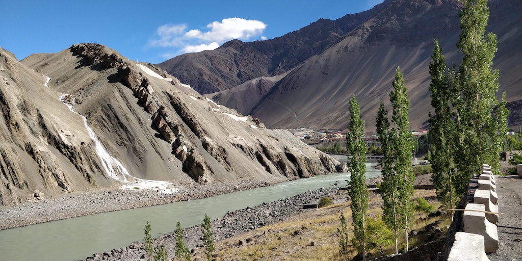 Indus river near Alchi Monastery