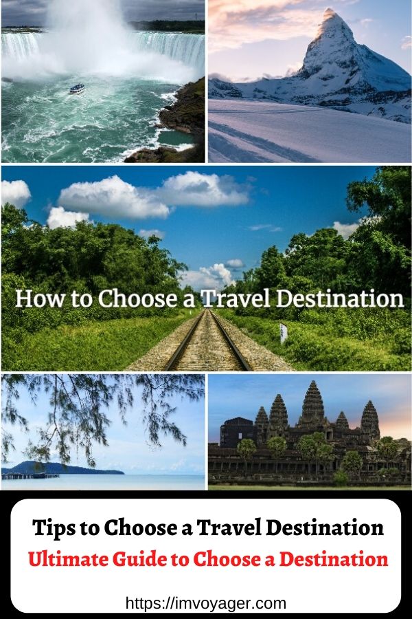 choose a travel destination