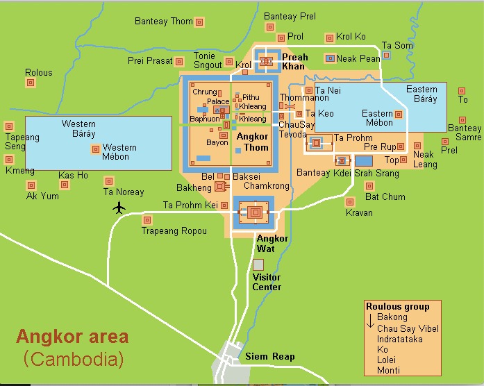 Angkor Thom Map
