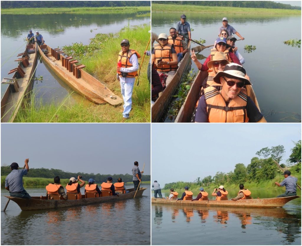 Canoe ride at Chitwan