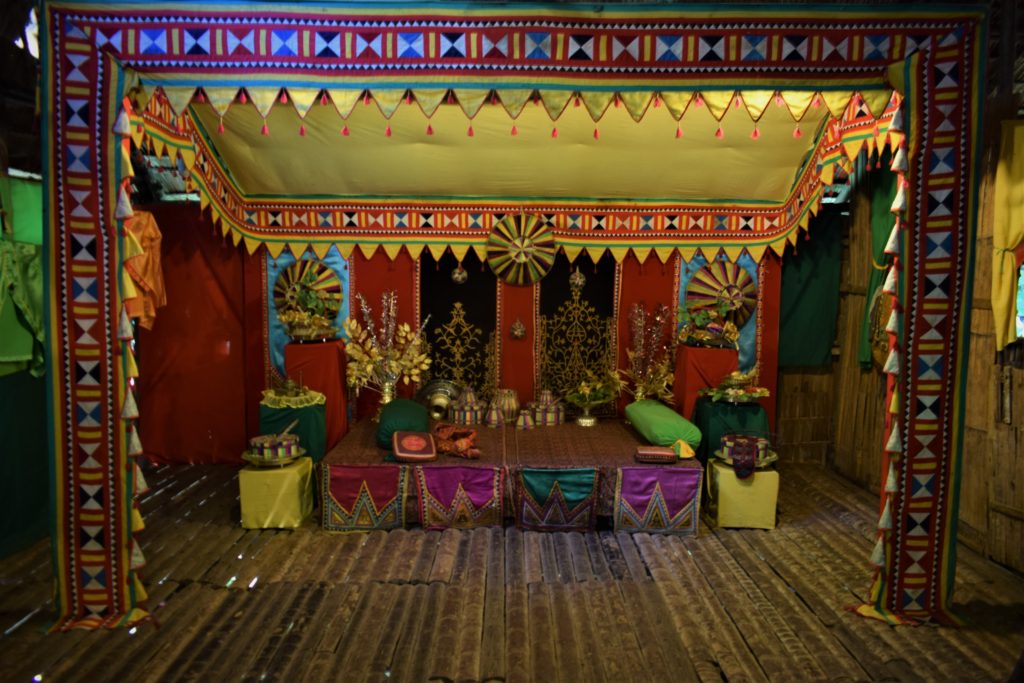 Typical wedding setup of Bajau tribe