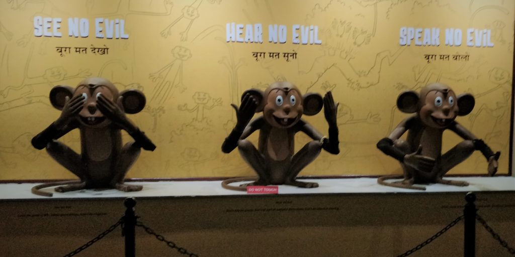 Gandhiji's Three Monkeys