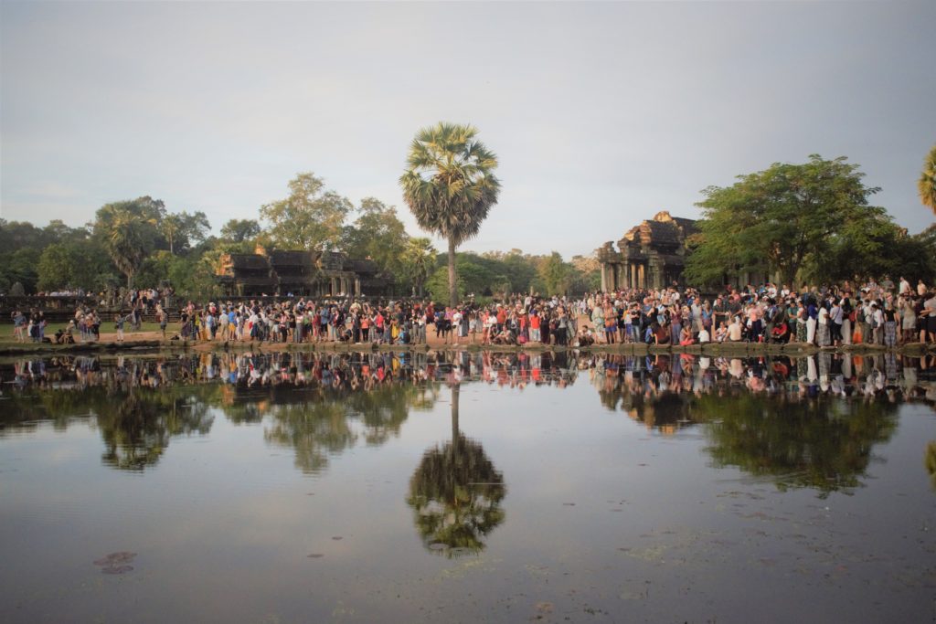 Tourists at Angkor Wat