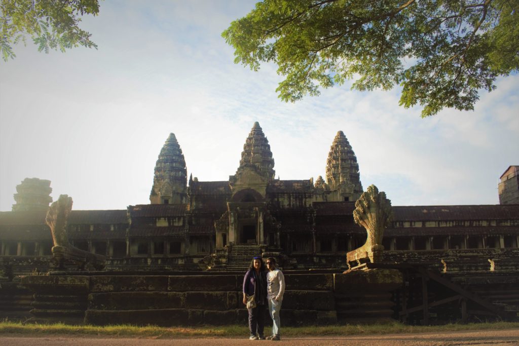 Side view of Angkor Wat