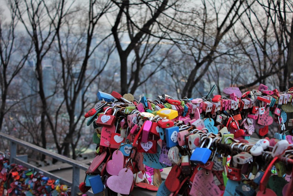 Love Locks at N Seoul Tower