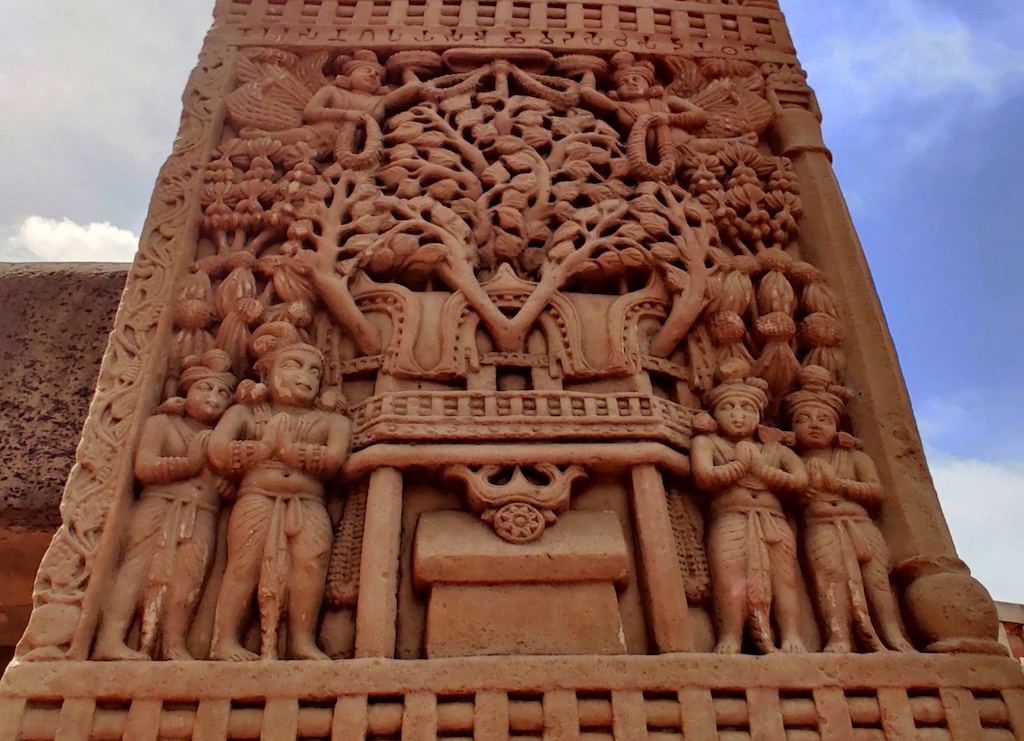 Relief at Sanchi Stupa