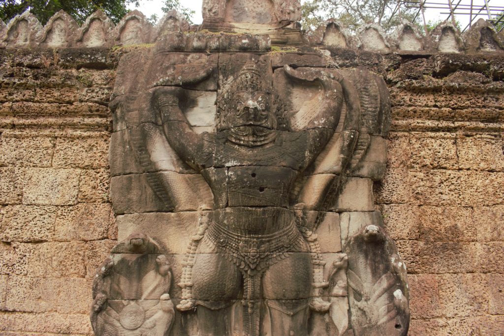 Garuda on The Outer Wall of Preah Khan Temple