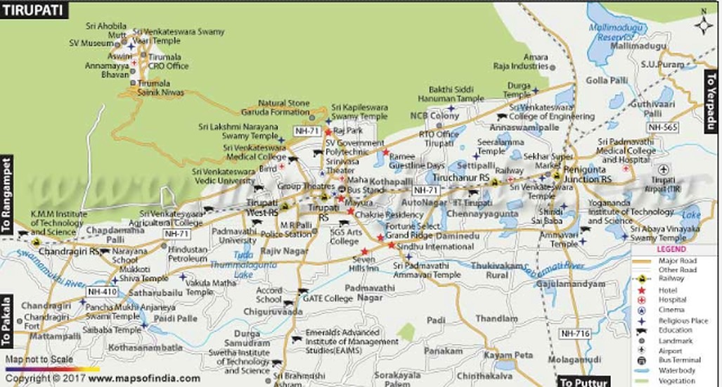 Tirupati Balaji Map