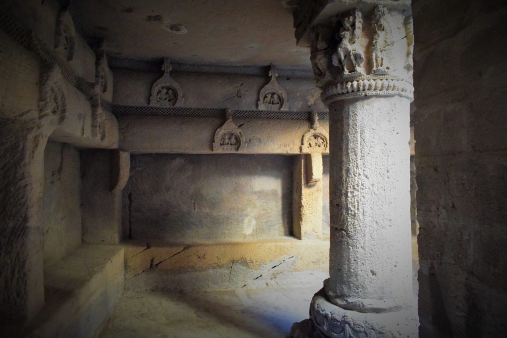 Exquisite Pillars In Buddhist Caves