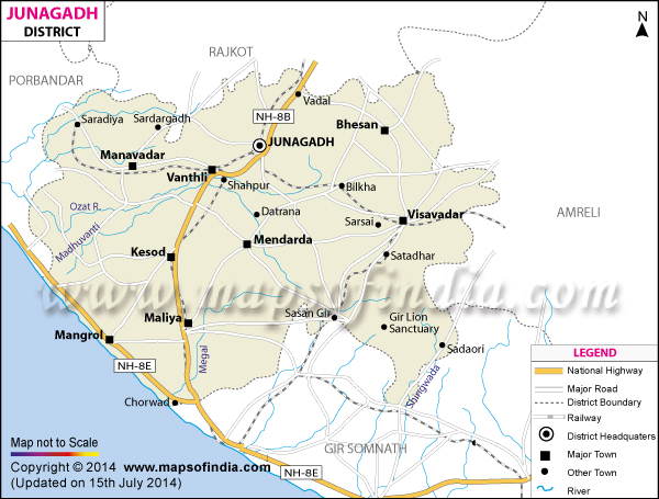 Junagadh District Map