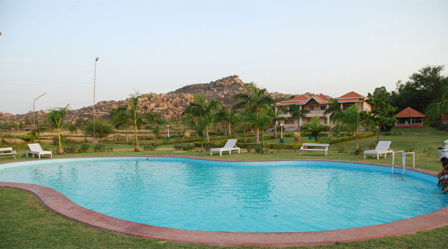 Best Resorts in Hampi, Karnataka, India - Best places to stay in Hampi - Kishkinda Heritage Resort
