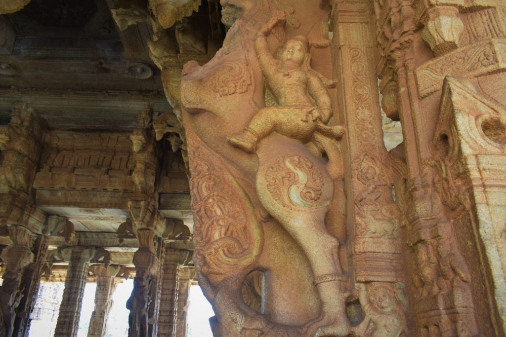 Yali Pillar At Vittala Temple Hampi