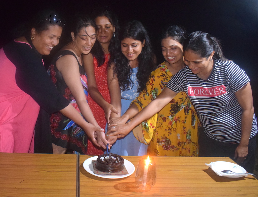 Cake cutting at Devbagh Resort
