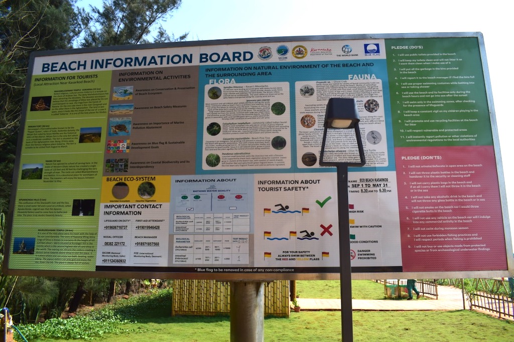 Kasarkod - Beach Information Board