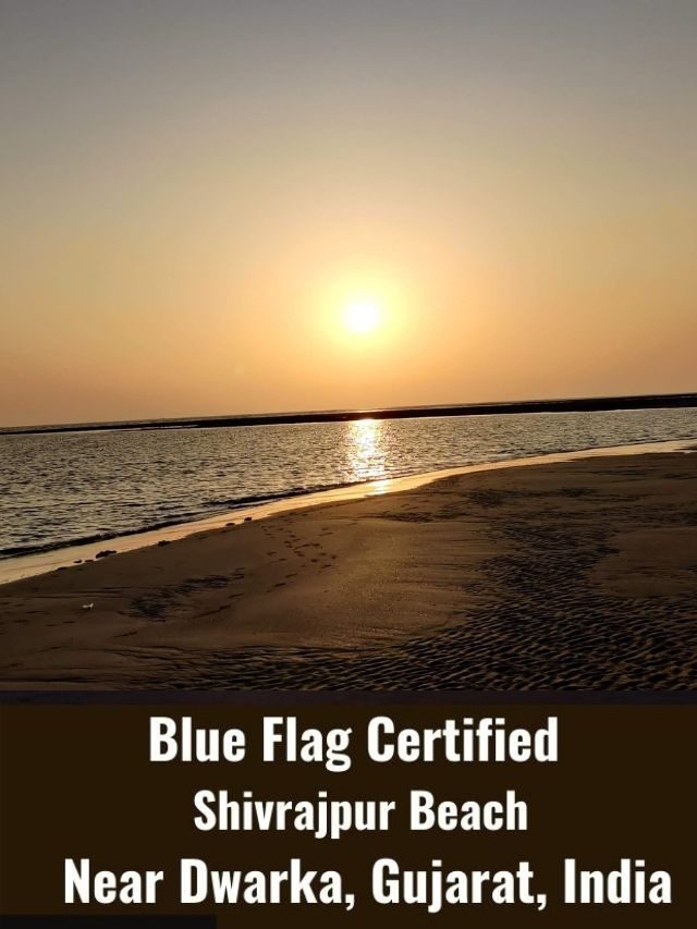 Blue Flag Certified Shivrajpur Beach Near Dwarka, Gujarat