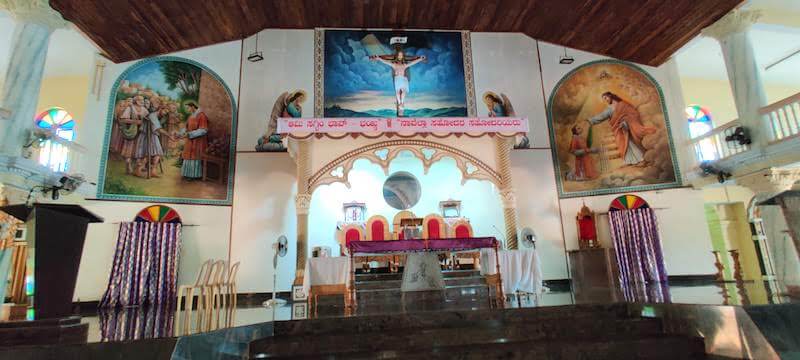 Altar at New Church in Attur, Karkala