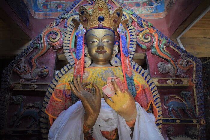 Maitreya Buddha in Cham Chung temple