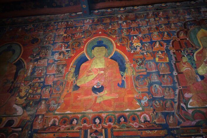 Tathagata painting at Chamba Lakhang