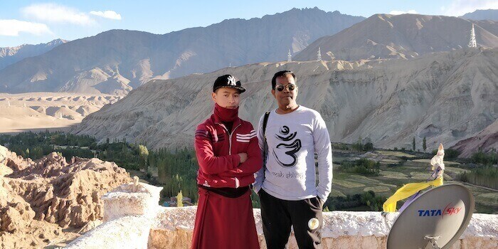 Visiting the Basgo Monastery