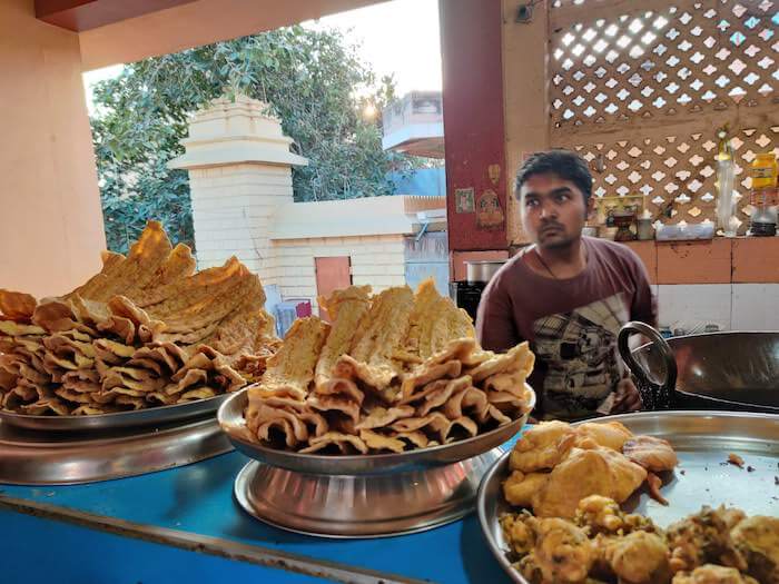 Gujarati snacks at Somnath