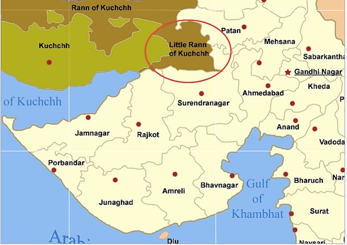Little Rann Of Kutch Map