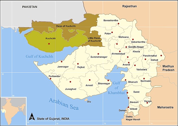 Map Of Rann Of Kutch