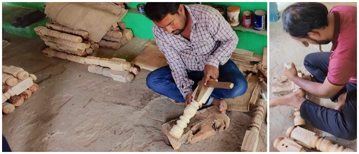 Wood work at Gandhi Nu Gam Kutch Gujarat