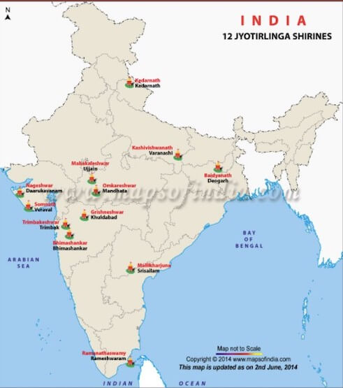 Jyotirlinga Map