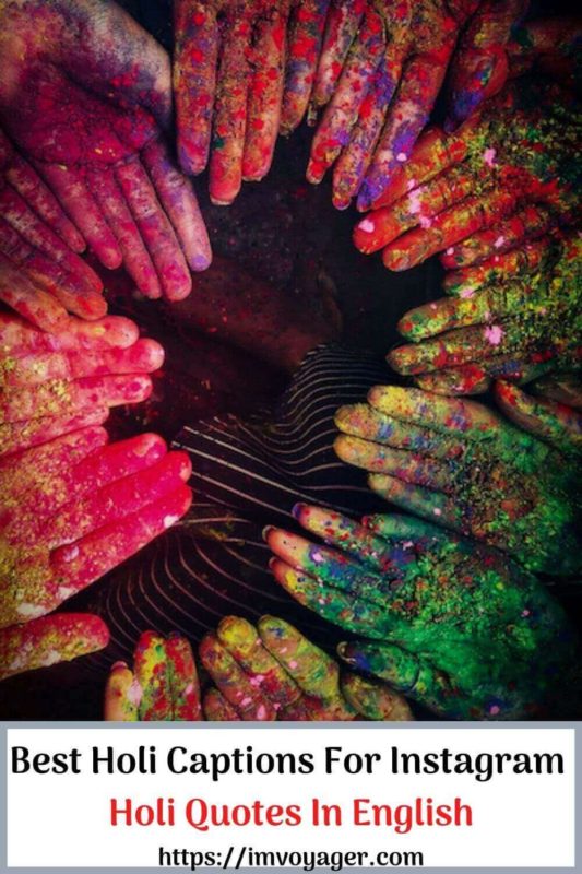 Best Holi Captions For Instagram – Holi Quotes In English