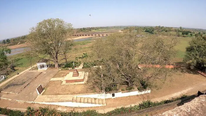 View from terrcace of Moti Mahal