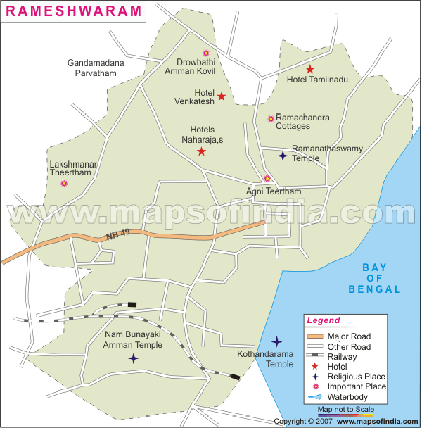 Rameshwaram map
