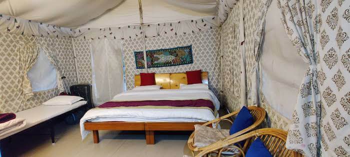 Inside our tent - Tattva Bir Tents And Hotels