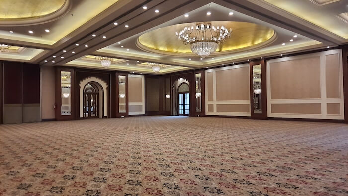 Banquet hall at Hotel Indana Palace Jodhpur