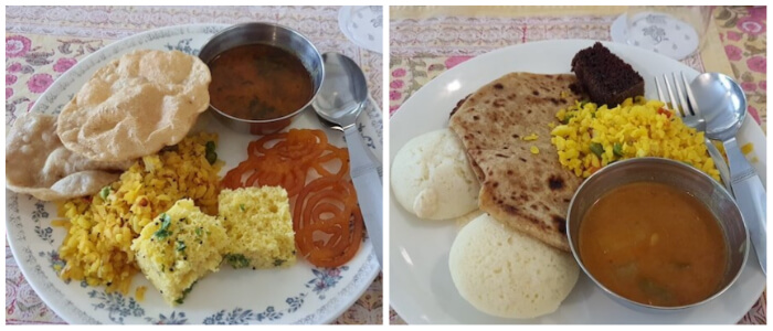 Breakfast at Chitra Cafe - Arya Niwas, Jaipur
