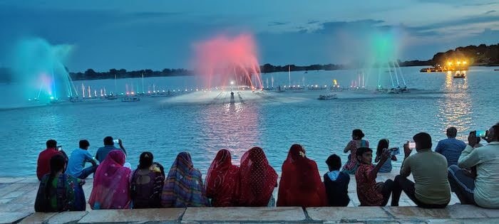 Light and Sound show at Gadisar Lake Jaisalmer Rajasthan