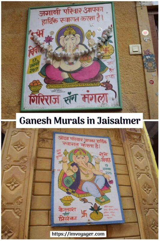 Intriguing Ganesh Murals In Jaisalmer | Jaisalmer Wall Art