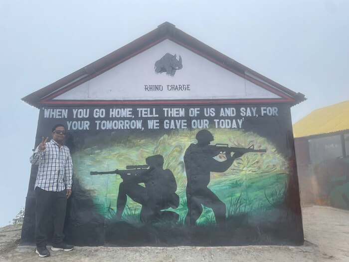At Bomdila War Memorial Arunachal
