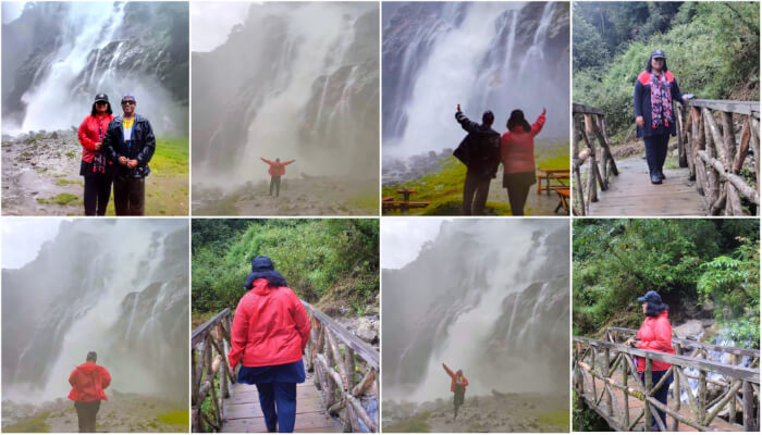 At Jung Waterfalls, Arunachal Pradesh