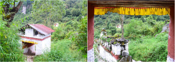 Chagzam Bridge entrance Dzongs