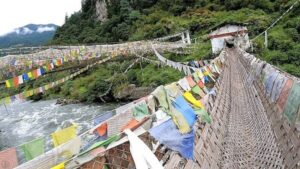 600-year-old Great Chagzam Bridge Tawang Arunachal Pradesh