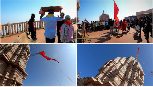 Flag Hoisting At Mahakali Temple Pavagadh