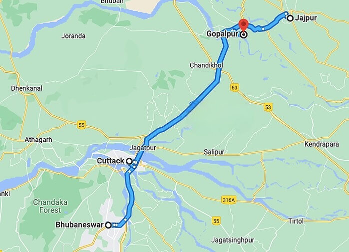 Gopalpur Village Map / Direction