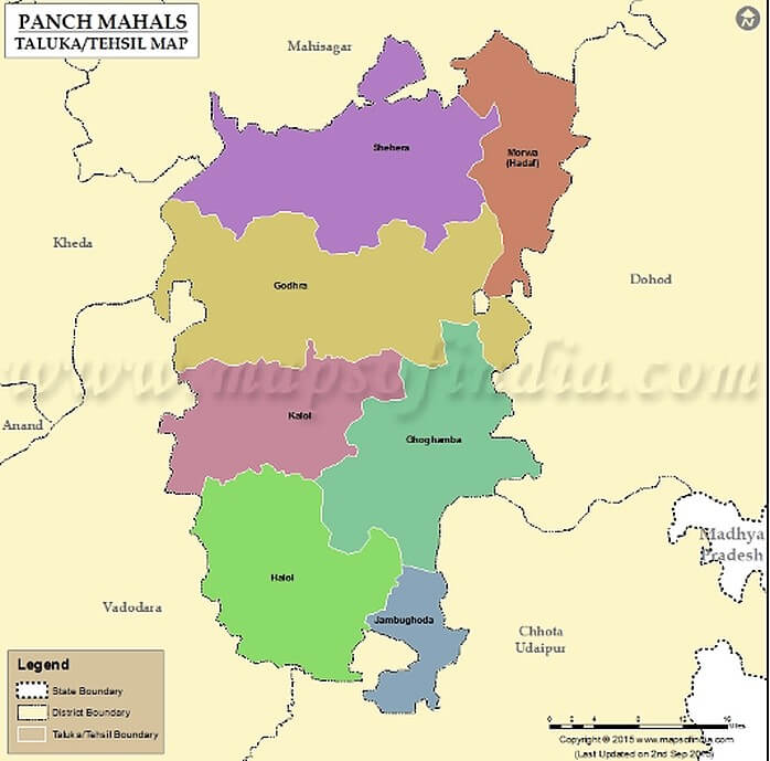Panchmahal District Map