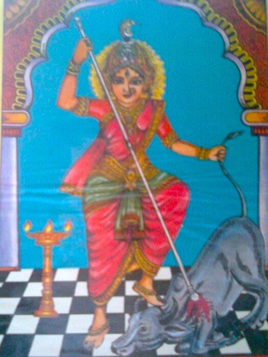 Iconography Of Biraja Maa In The Garbagriha