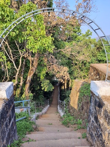 Steps of Bettada Byraveshwara temple of Sakleshpur